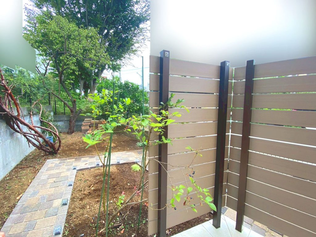 【施工後】ブルーベリー移植